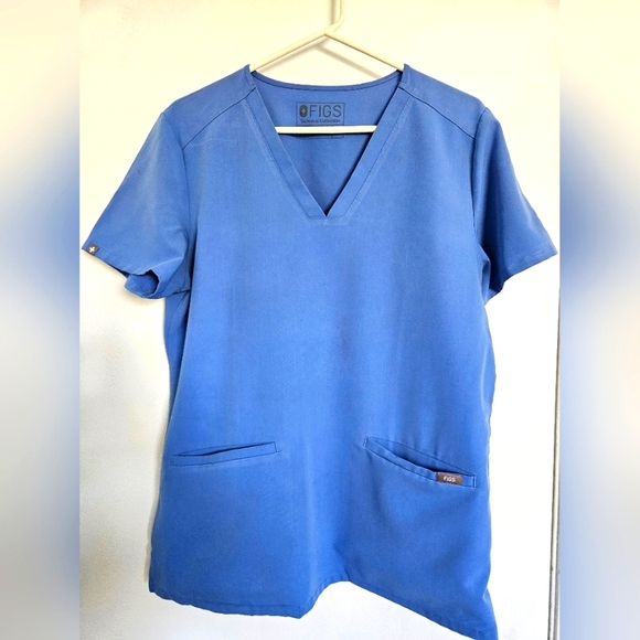 COPY - FIGS Scrub Top Ceil Blue - Picture 1 of 5